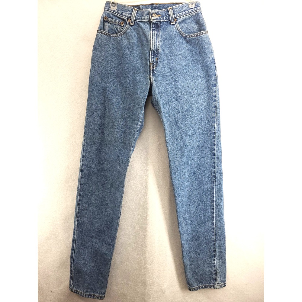 Levi's Blue Jeans 550 Size 8L Relaxed Fit Tapered Leg Mom Jeans 90s Y2K